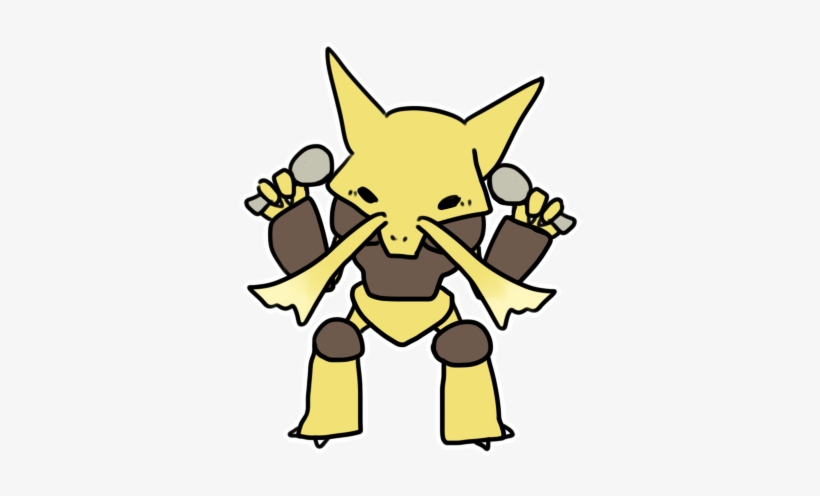 065 Alakazam By Pinkbunnii - Digital Art, transparent png download