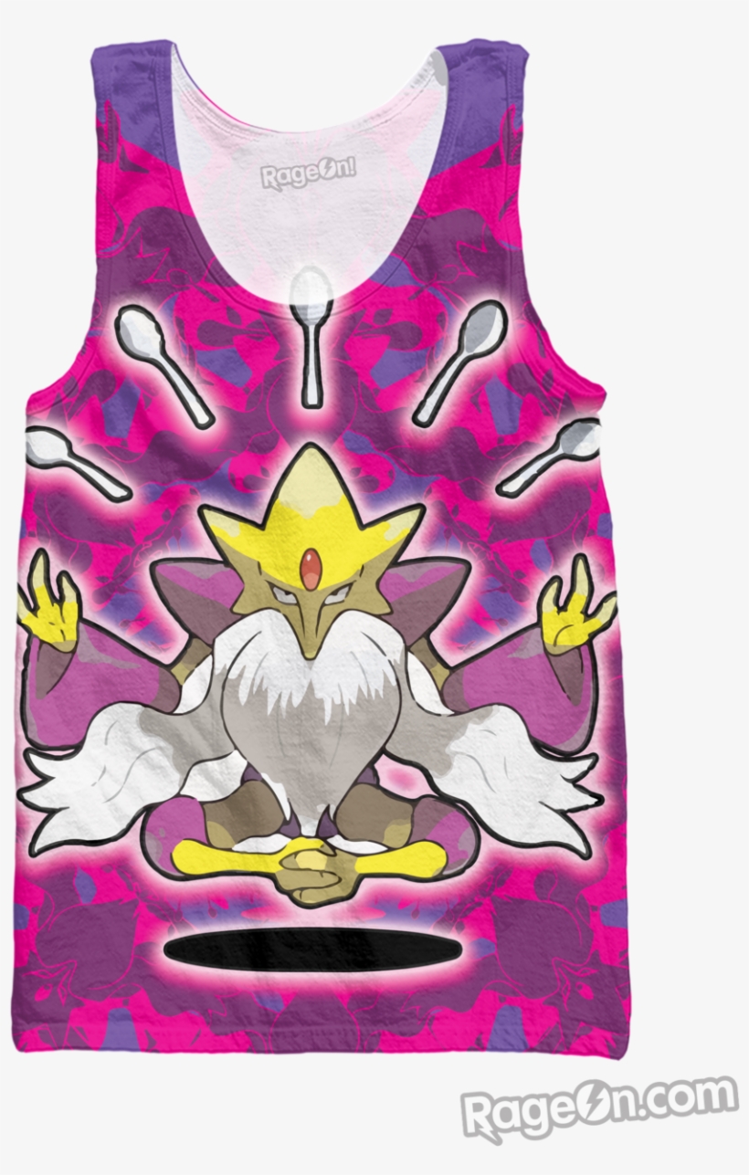 Mega Alakazam Tank Top - Active Tank, transparent png download