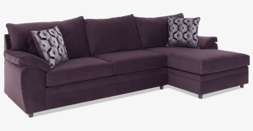 Odin Plum Left Arm Facing Sectional - Studio Couch, transparent png download