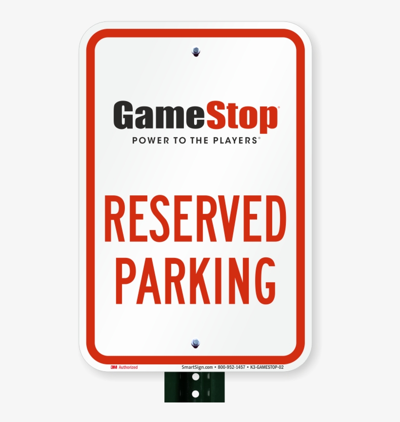 Reserved Parking Sign, Gamestop - Hotel Parking Signage, transparent png download