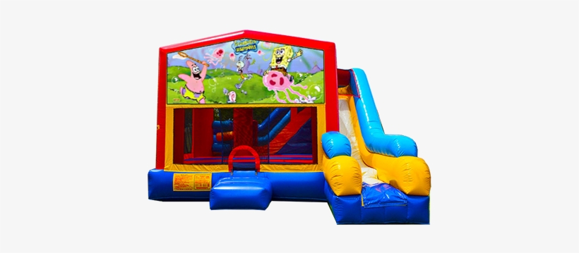 7 In 1 Spongebob Bounce House Combo - Spongebob, transparent png download
