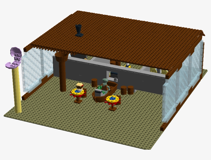 Lego Krusty Krab - Spongebob Squarepants, transparent png download