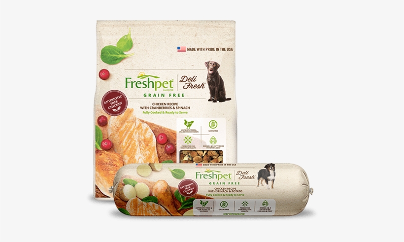 A Collage Of Freshpet Grain Free Dog Food - Freshpet Dog Food, transparent png download