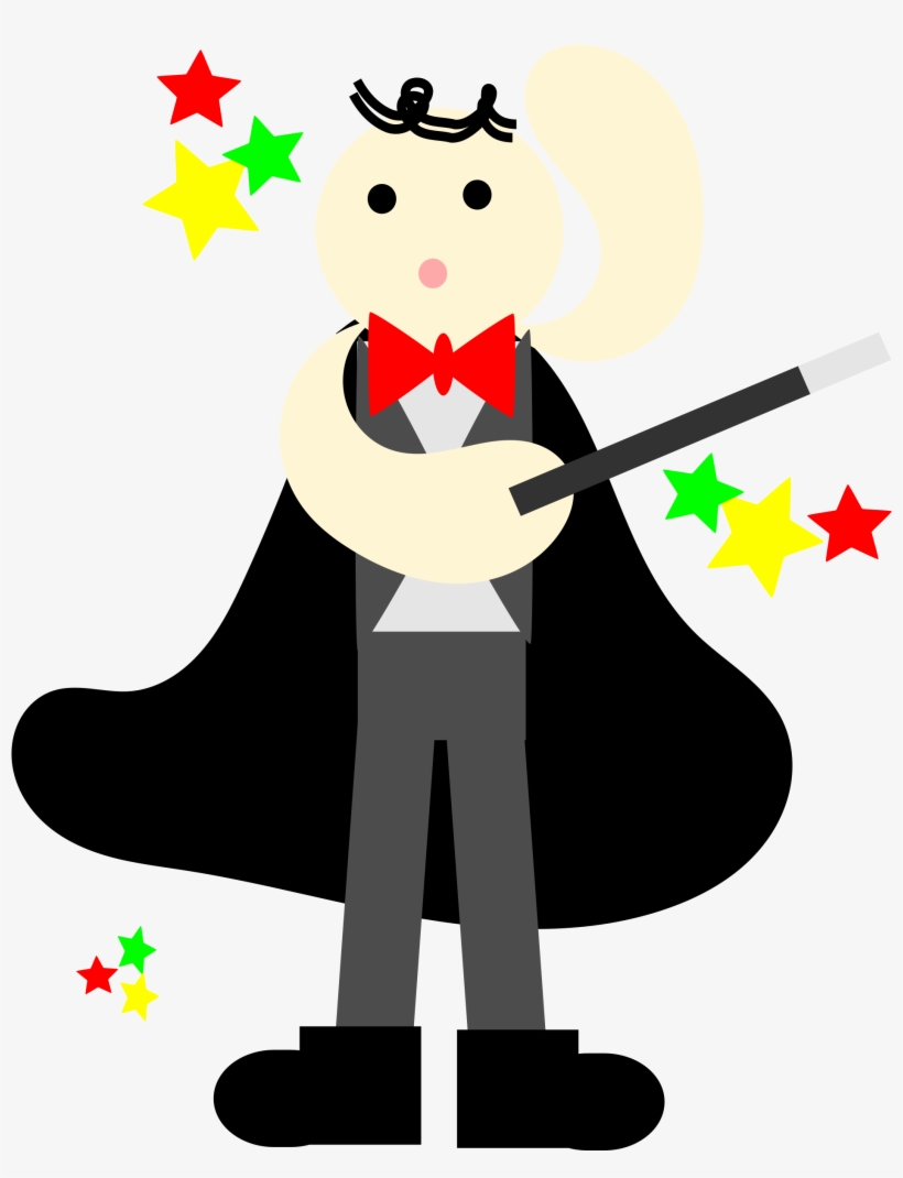 This Free Icons Png Design Of Cute Magician In A Black, transparent png download