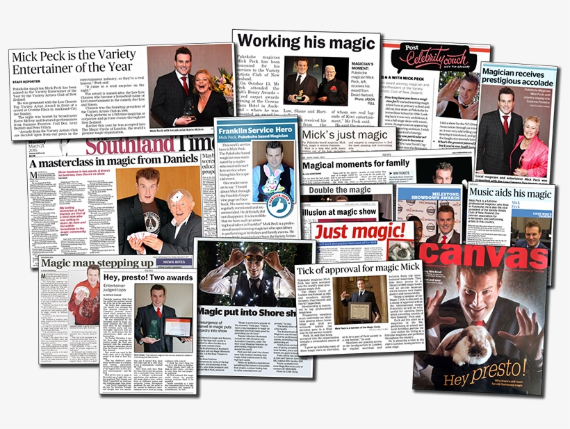 Auckland Magician Mick Peck Press Photographs - Auckland, transparent png download