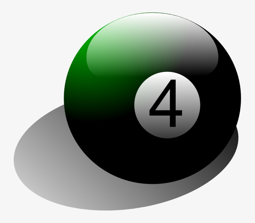 Bola 4 Animacion - Bola De Billar 4, transparent png download