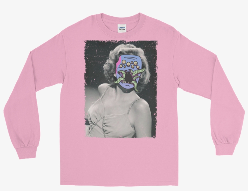 Selina The Succubus Long Sleeve - Cute Light Fawn French Bulldog With A Red Bow Tie Long, transparent png download