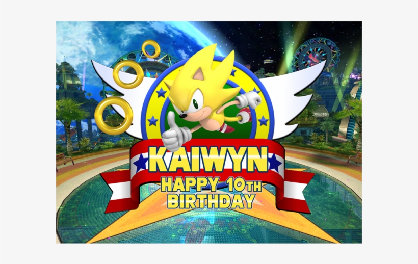 Super Sonic The Hedgehog - Cake, transparent png download