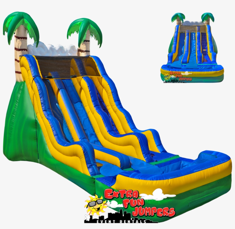 We Are Fully Insured - Magic Jump 17 Tropical Wave Dual Slide, transparent png download