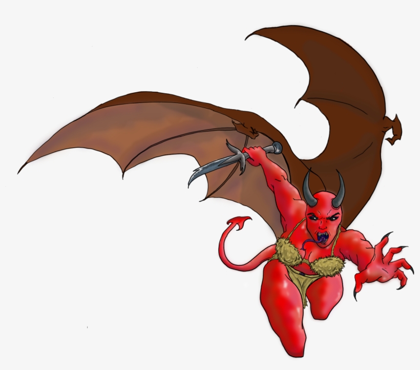 Succubus - Cartoon, transparent png download