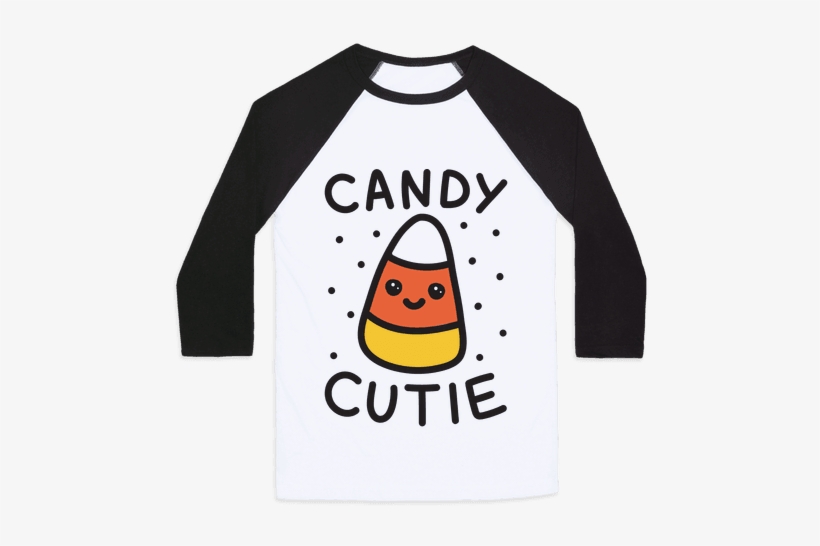 Candy Cutie Candy Corn Baseball Tee - Ain T No Party Like A Corpse Party Shirt, transparent png download