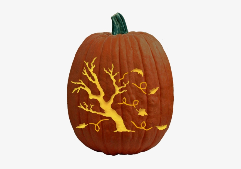 Autumn Winds Pumpkin Carving Pattern - Jack-o'-lantern, transparent png download