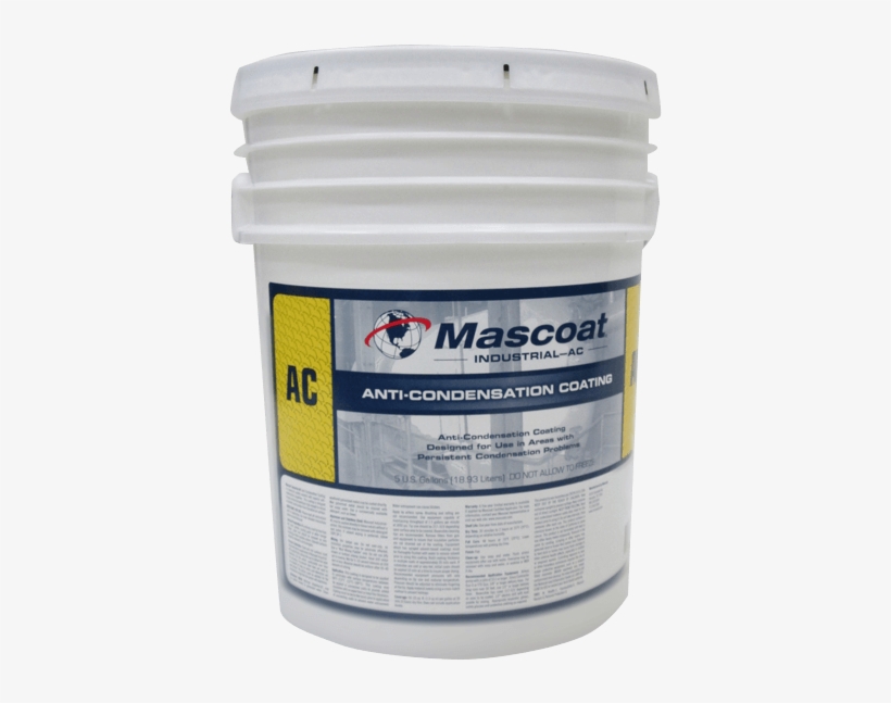Mascoat Industrial Ac Spray On Insulation 5 Gallon - Condensation, transparent png download