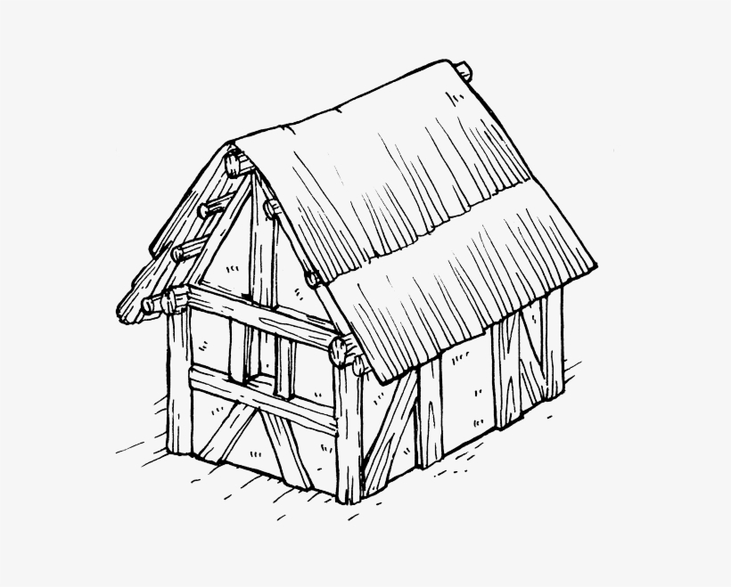 Military History Festival Ratobortsy - Medieval Farm Sketch, transparent png download