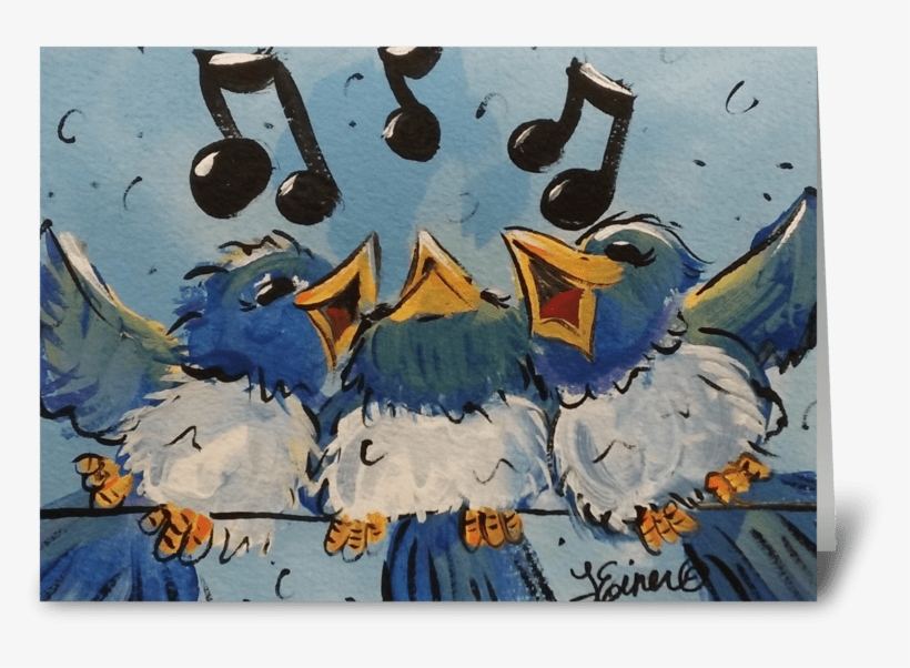 Make A Joyful Noise Greeting Card - Einer Arts, transparent png download