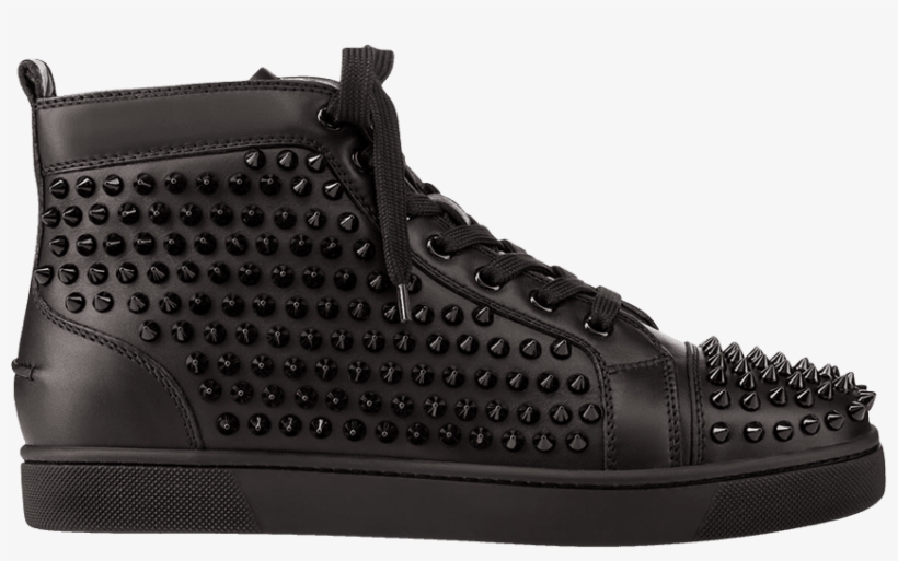 Christian Louboutin Louis Flat Calf Spikes 'black' - Fsp Group, transparent png download