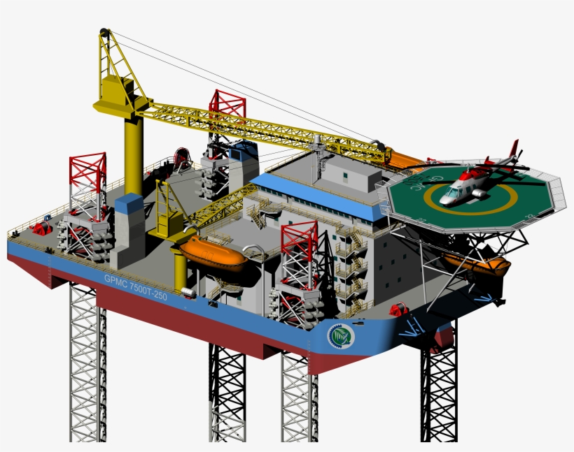 Gpmc Liftboats - Jack Up Rig Png, transparent png download