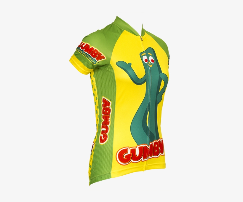 Retro Women's Gumby Cycling Jersey - Illustration, transparent png download