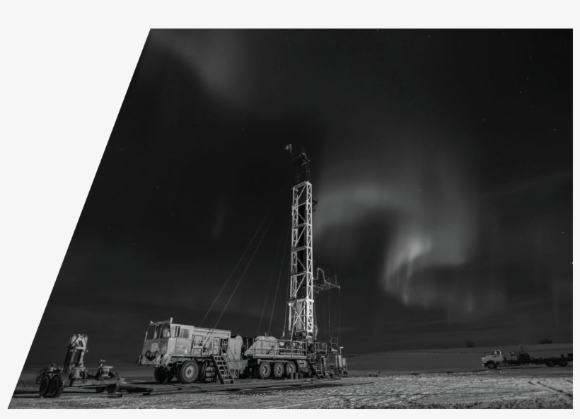 Oil And Gas Well Servicing Rigs Based In Swift Current, - Monochrome, transparent png download