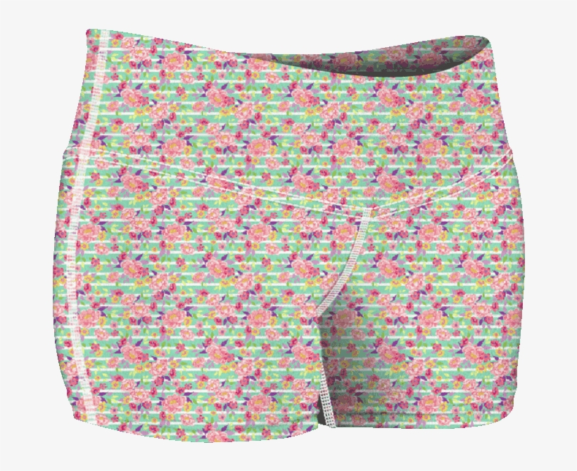 “peony Showers Mint” Shorts - Siser Patterned Heat Transfer Vinyl - 'peony Showers, transparent png download