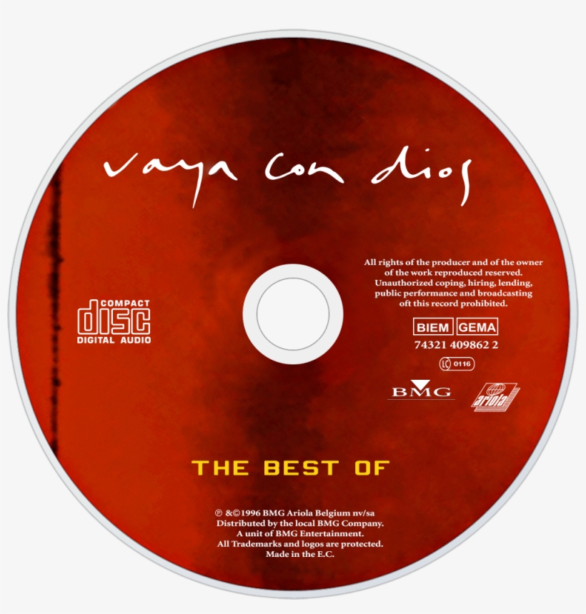 Vaya Con Dios The Best Of Cd Disc Image - Best Of Vaya Con Dios, transparent png download