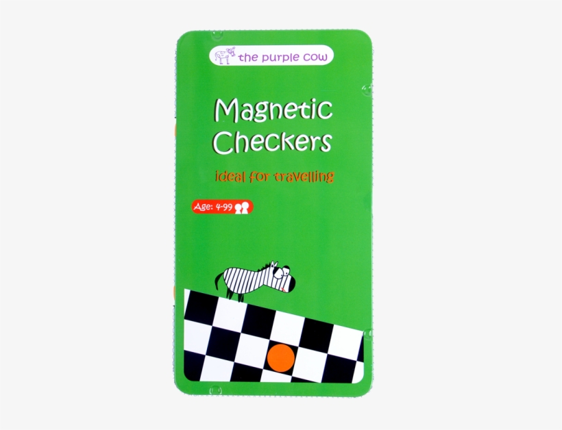 Compact And Chique, A Variety Of 25 Classic Board Games - Purple Cow Magnetic Checkers Travel Game, transparent png download