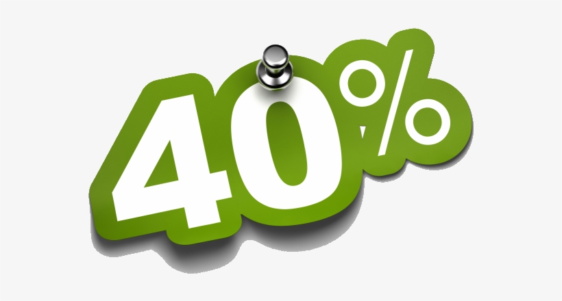 40 Png - Khuyến Mãi 40%, transparent png download