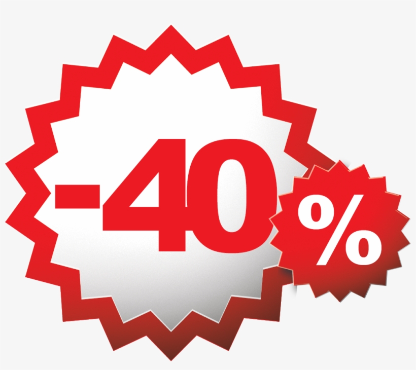 Скидка 40 Png, transparent png download