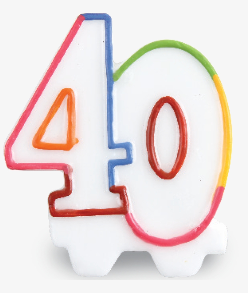Velas 40 Anos - Candle, transparent png download