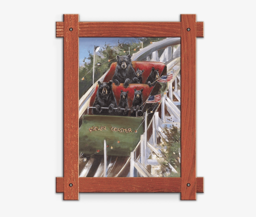 Roller Coaster Framed Art - Roller Coaster Framed Wall Art, transparent png download