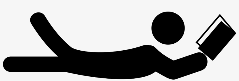 Lying Person Reading Comments - Person Reading Transparent Background, transparent png download