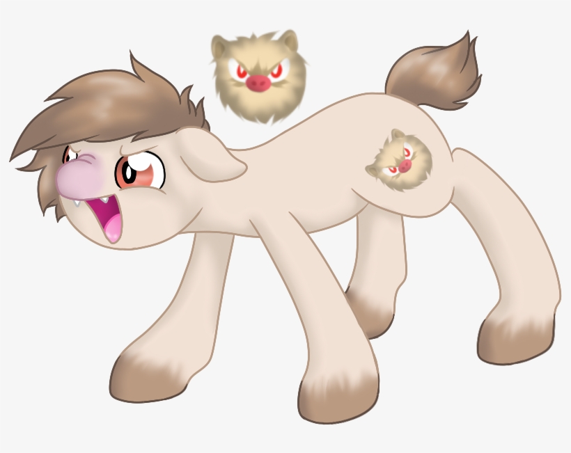 Katze Des Grauens, Mankey, Pokémon, Ponified, Safe, - Cartoon, transparent png download