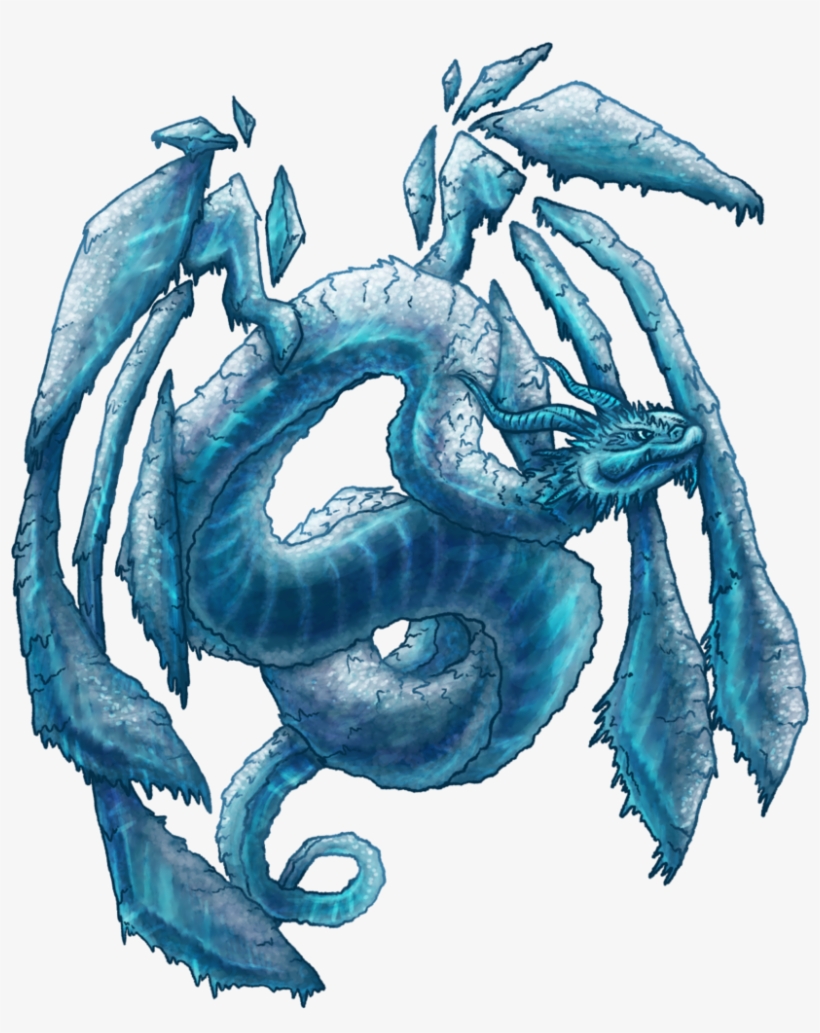 Glacial Serpent By Lupisdarkmoon - Art, transparent png download