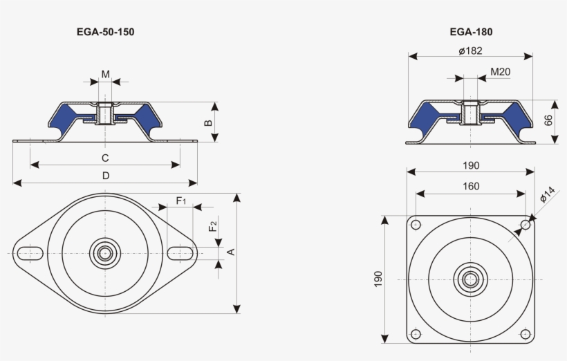 Ega Wibroizolator Egana - Diagram, transparent png download
