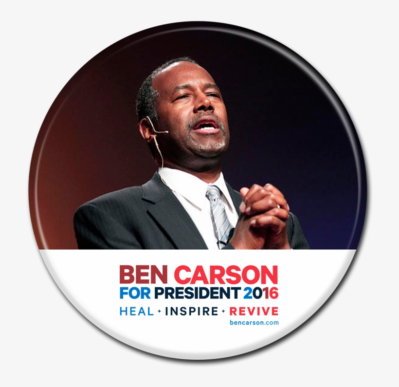 Ben Carson Button - Ben Carson, transparent png download