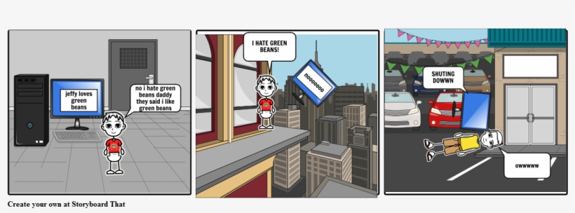 Jeffy Hates Green Beans - Storyboard, transparent png download
