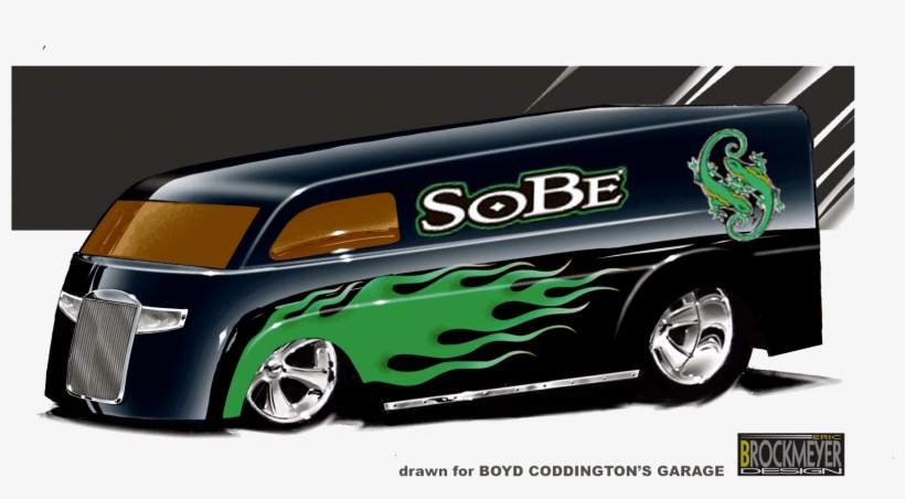 Drawn Truck Street Rod - Motorcycle, transparent png download