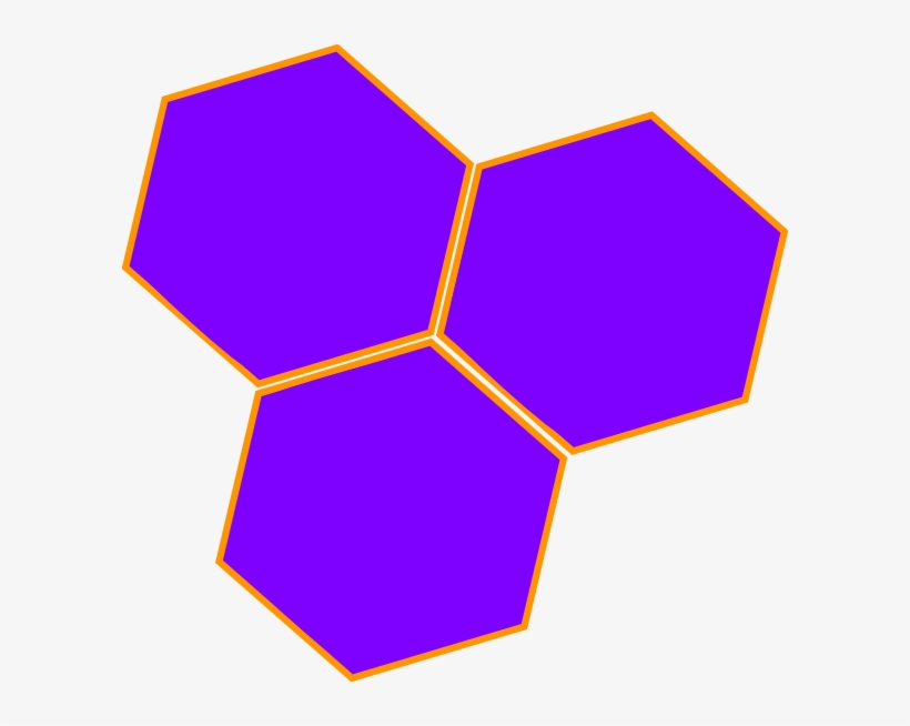 Purple Hive Hex Clip Art - Hex Clipart, transparent png download