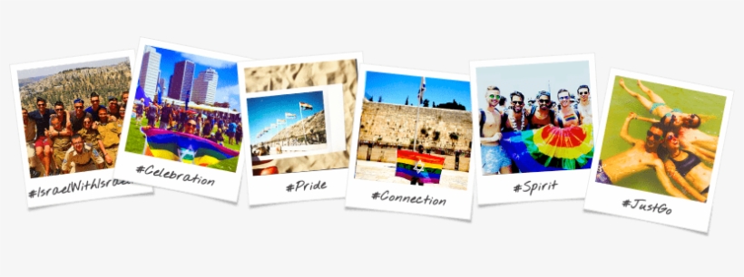 Lgbtq Trip Options Birthright Israel Polaroid Collage - Collage Israel, transparent png download