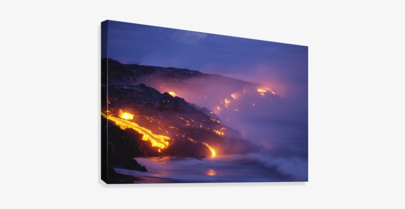 Hawaii, Big Island, Kilauea, Lava Flow Into Ocean At - Supplier Generic Hawaii Big Island Kilauea Lava Flow, transparent png download