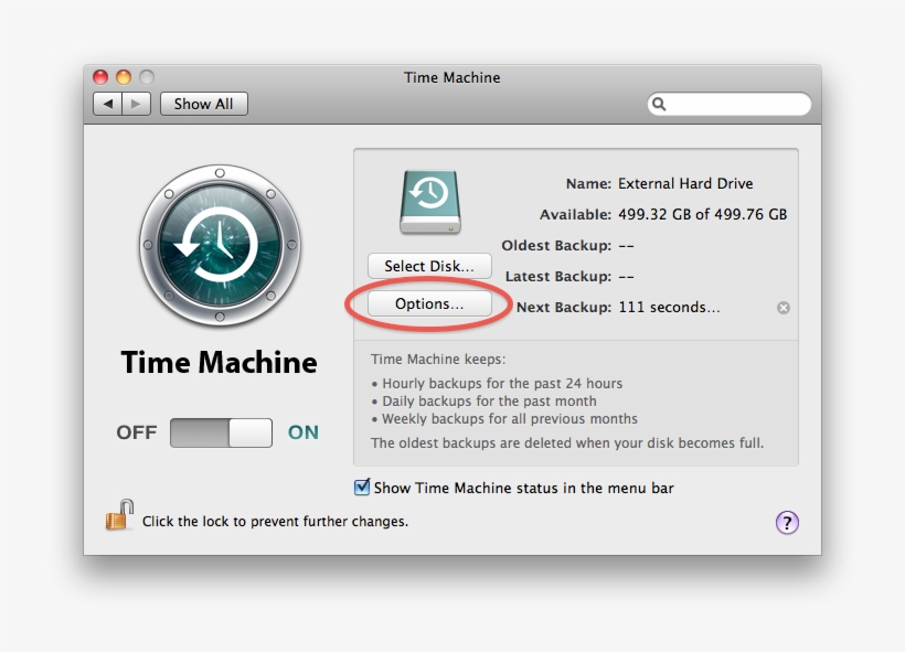 Time Machine Option Button - Time Machine Mac Os X, transparent png download