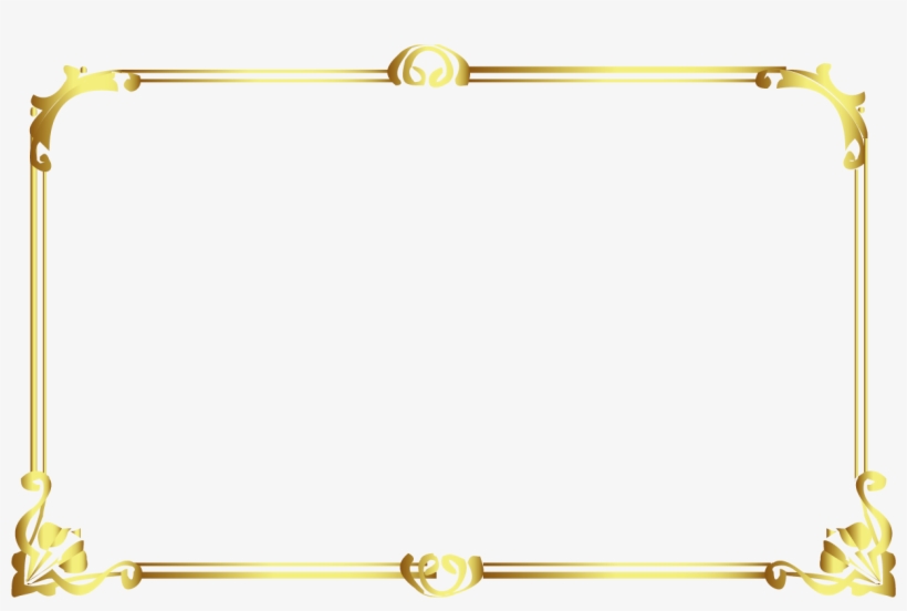 Old Picture Frame Png Vector Freeuse Download - Golden Photo Frame Png, transparent png download