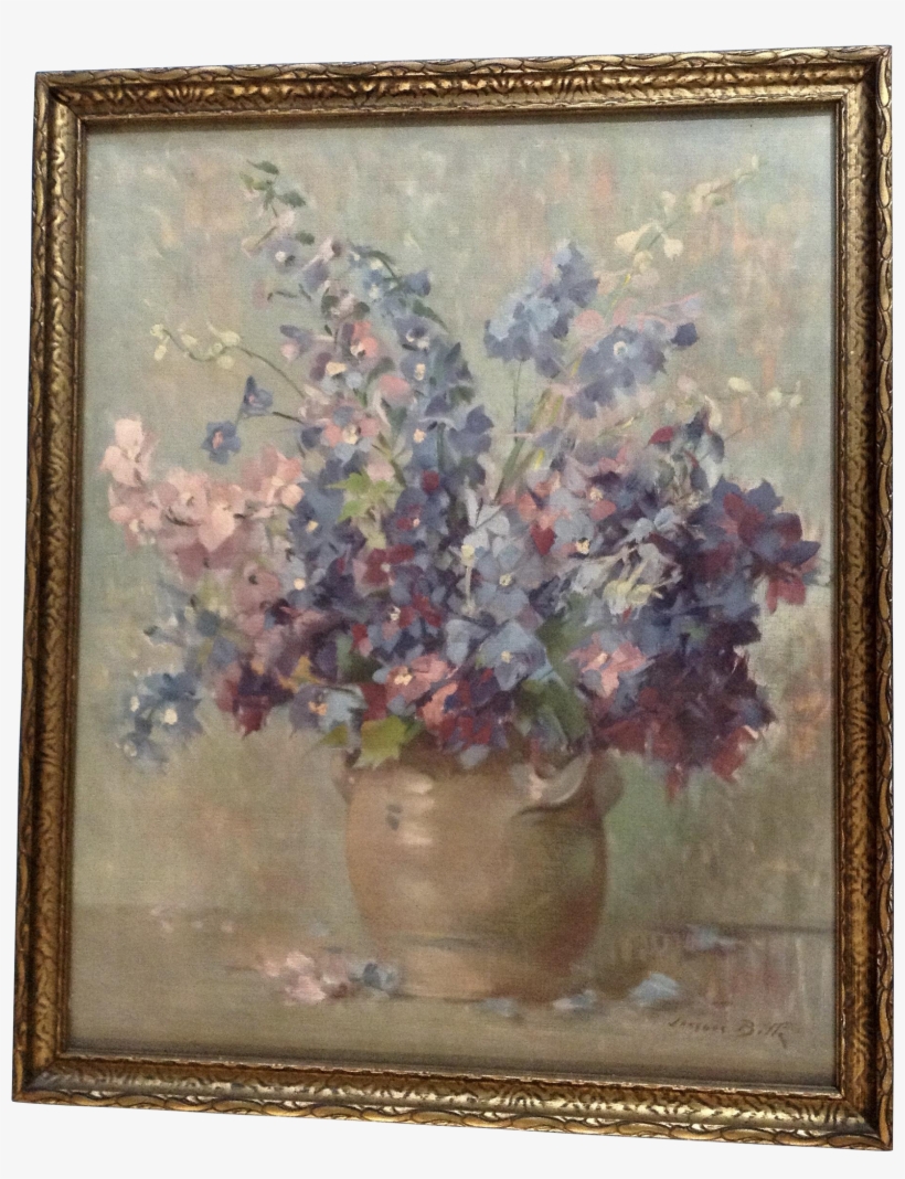 Jacques Bille , Vintage Still Life Colorful Wildflowers - Jacques Bille, transparent png download