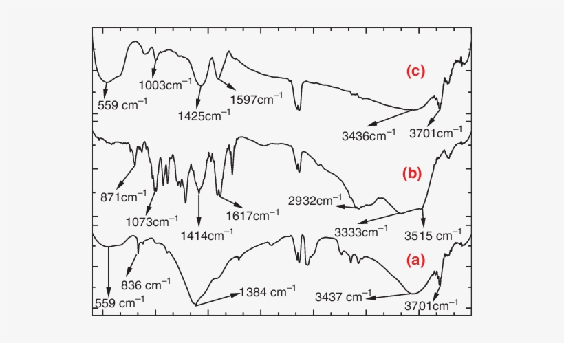 Ft-ir Spectra Of Mgo Nanoparticles, (b) Parent Doxo - Diagram, transparent png download