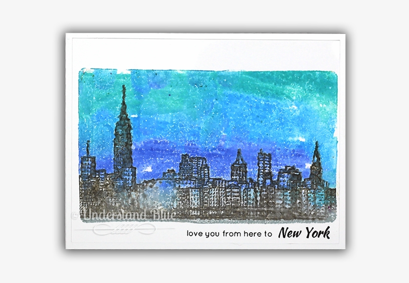 Gel Impressionism Card - Skyline, transparent png download