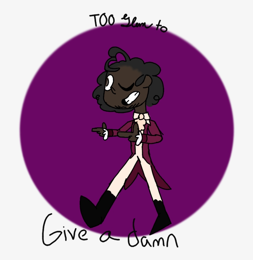 Too Glam To Give A Damn ~<3 - Cartoon, transparent png download