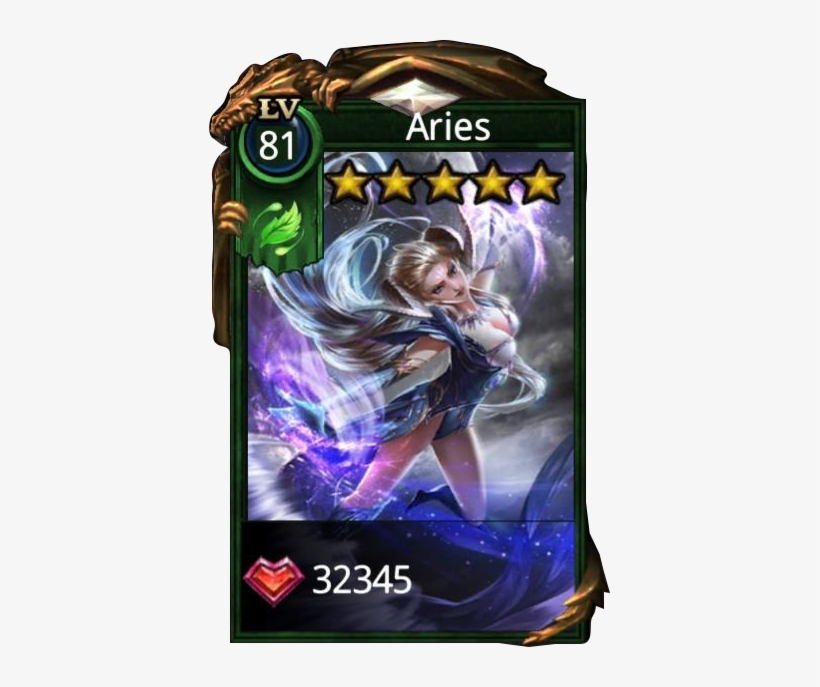Aries Hero Card - Deck Heroes Vile Songstress, transparent png download