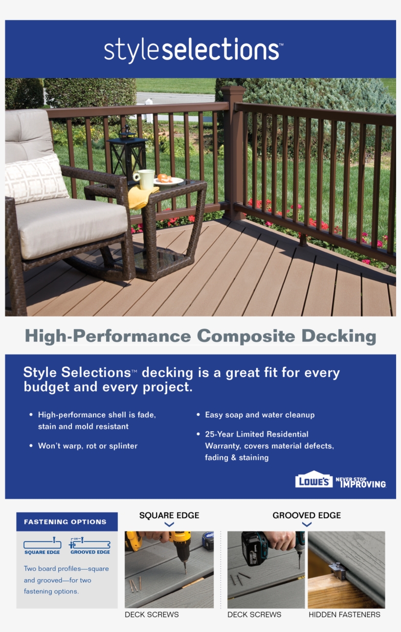 High-performance Composite Decking - Deck, transparent png download