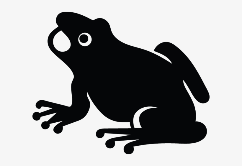 Toad Silhouette At Getdrawings - Frog Vector, transparent png download
