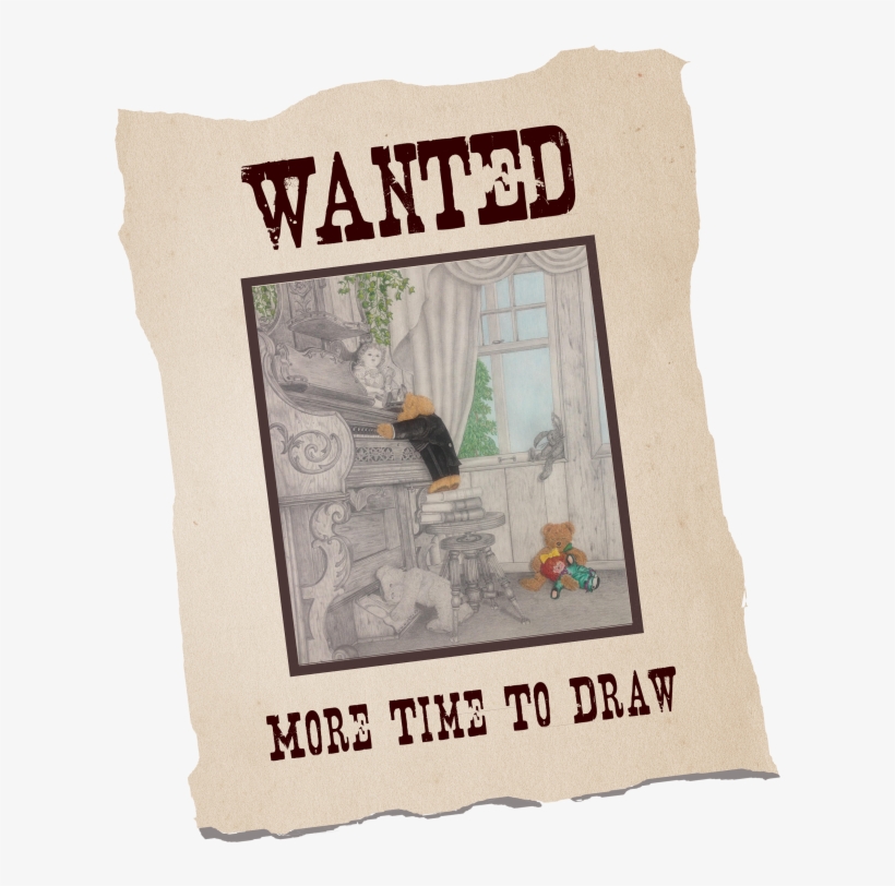 Time To Draw Poster - Wanted Poster, transparent png download